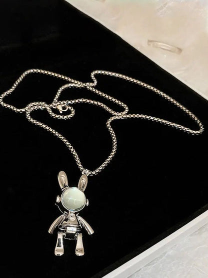 SALTY Pack of 2 Men Spaceman Stainless Steel Chain