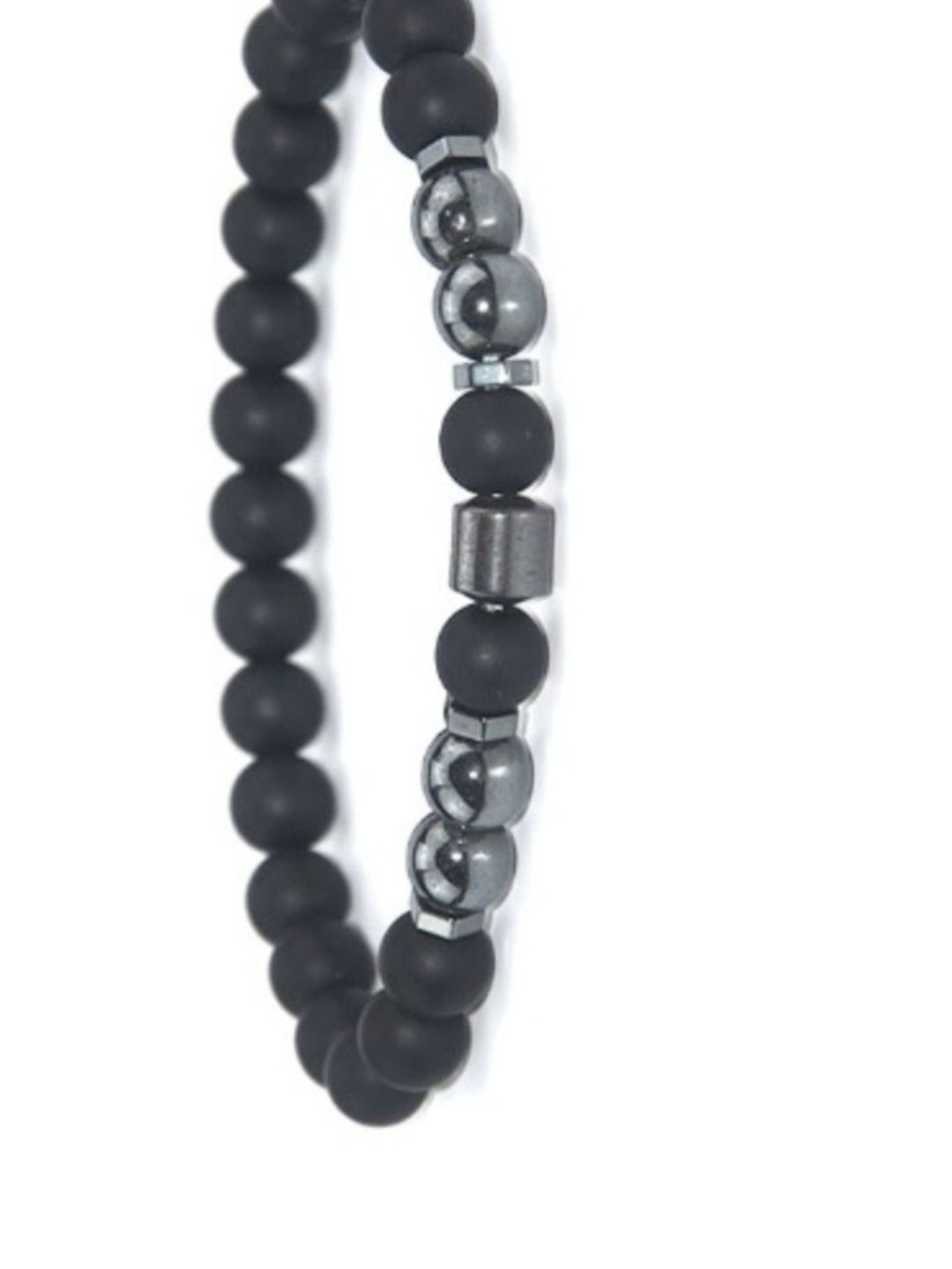 SALTY Men Alabaster Beads-Beaded Elasticated Bracelet