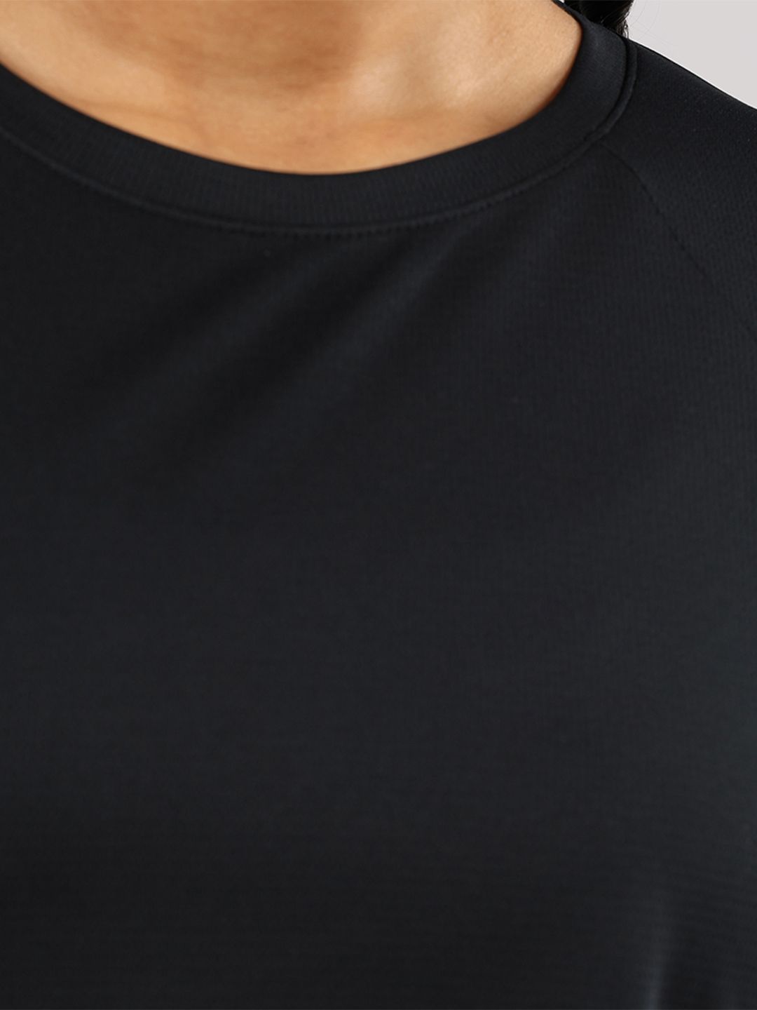 Women High Neck Applique T-shirt