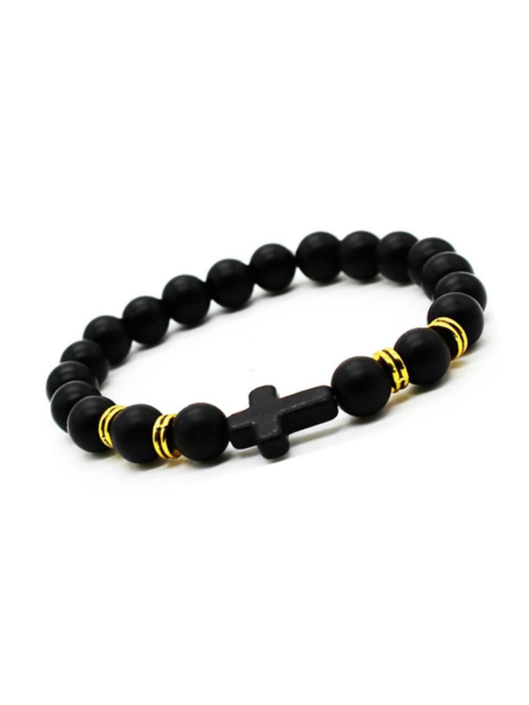 SALTY Men Near God Volcanic Rock-Beaded Elasticated Bracelet