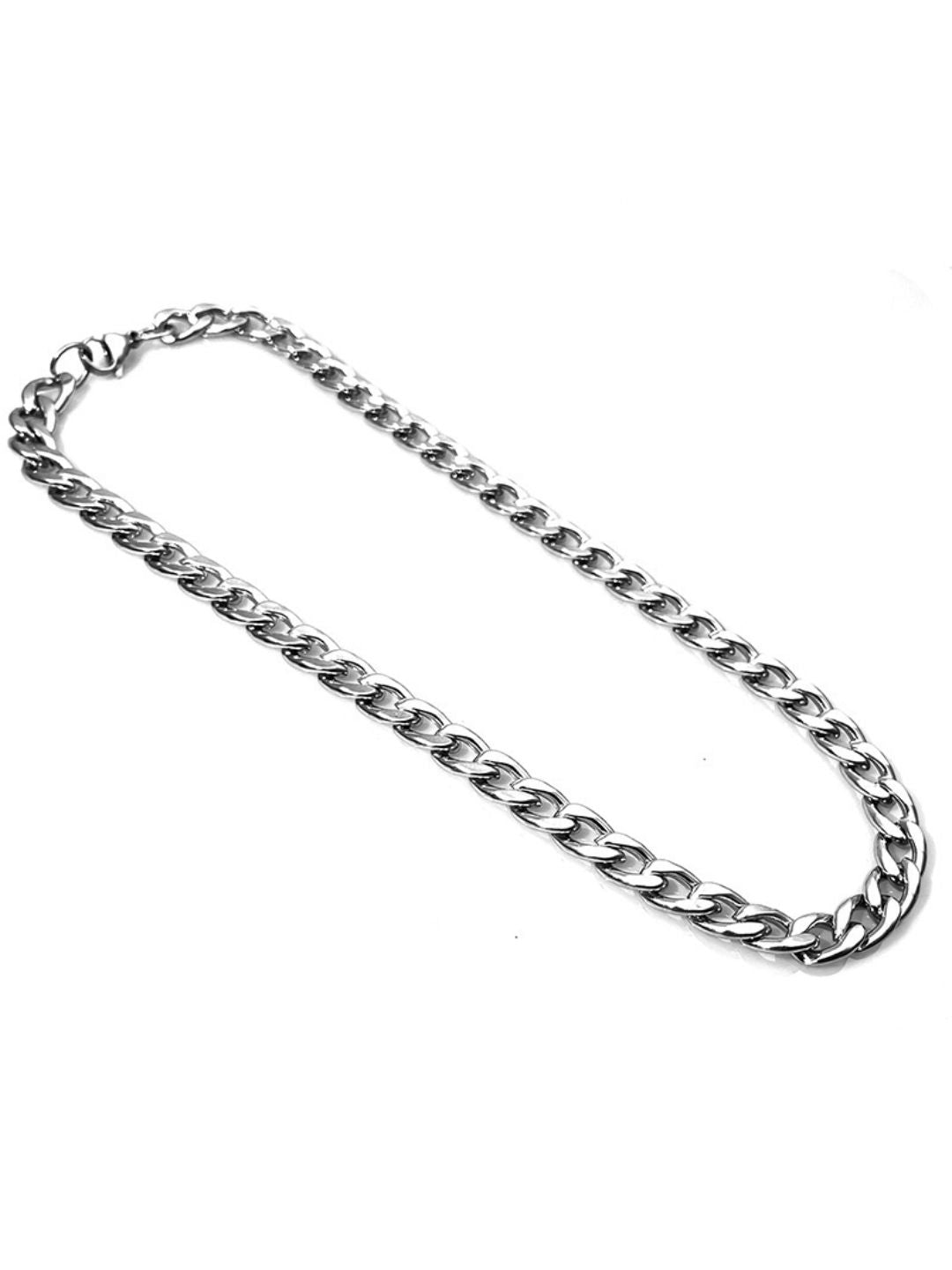 SALTY Men Silver-Toned Minimal Chain
