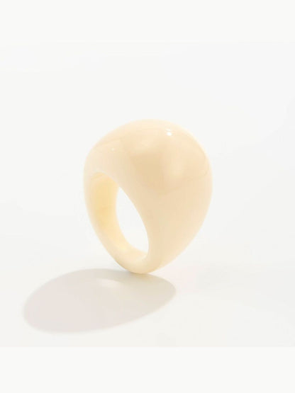Women Set of 4 Handcrafted Resin Finger Rings
