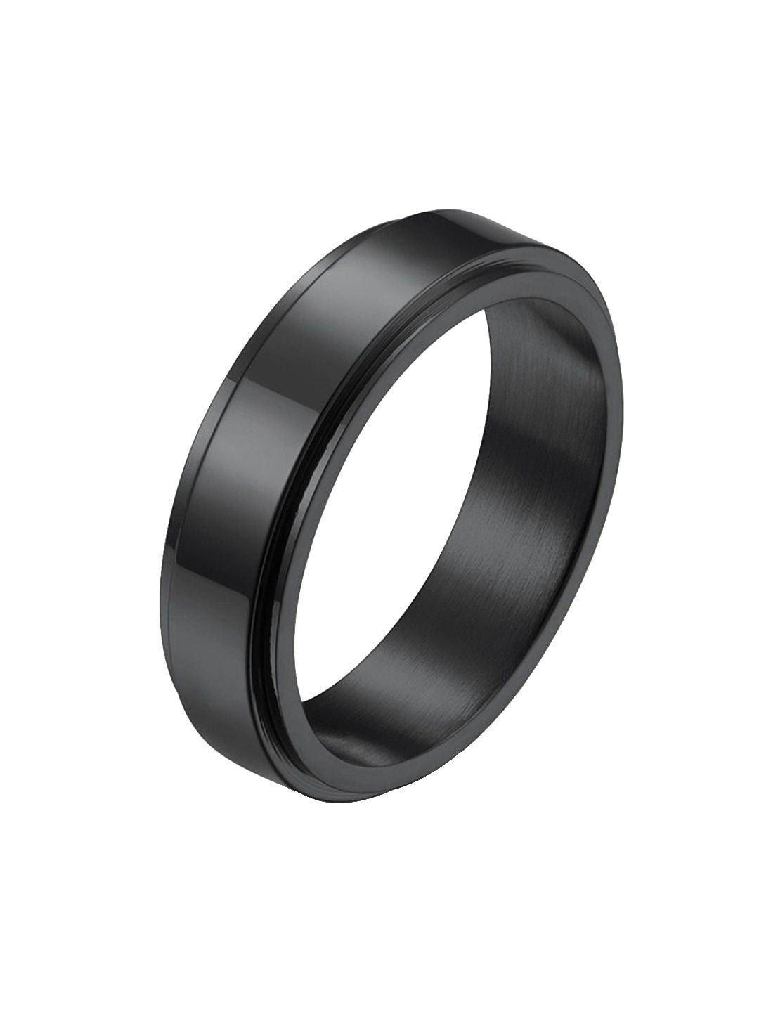 SALTY Men Stainless Steel Band Finger Ring