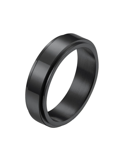 SALTY Men Stainless Steel Band Finger Ring