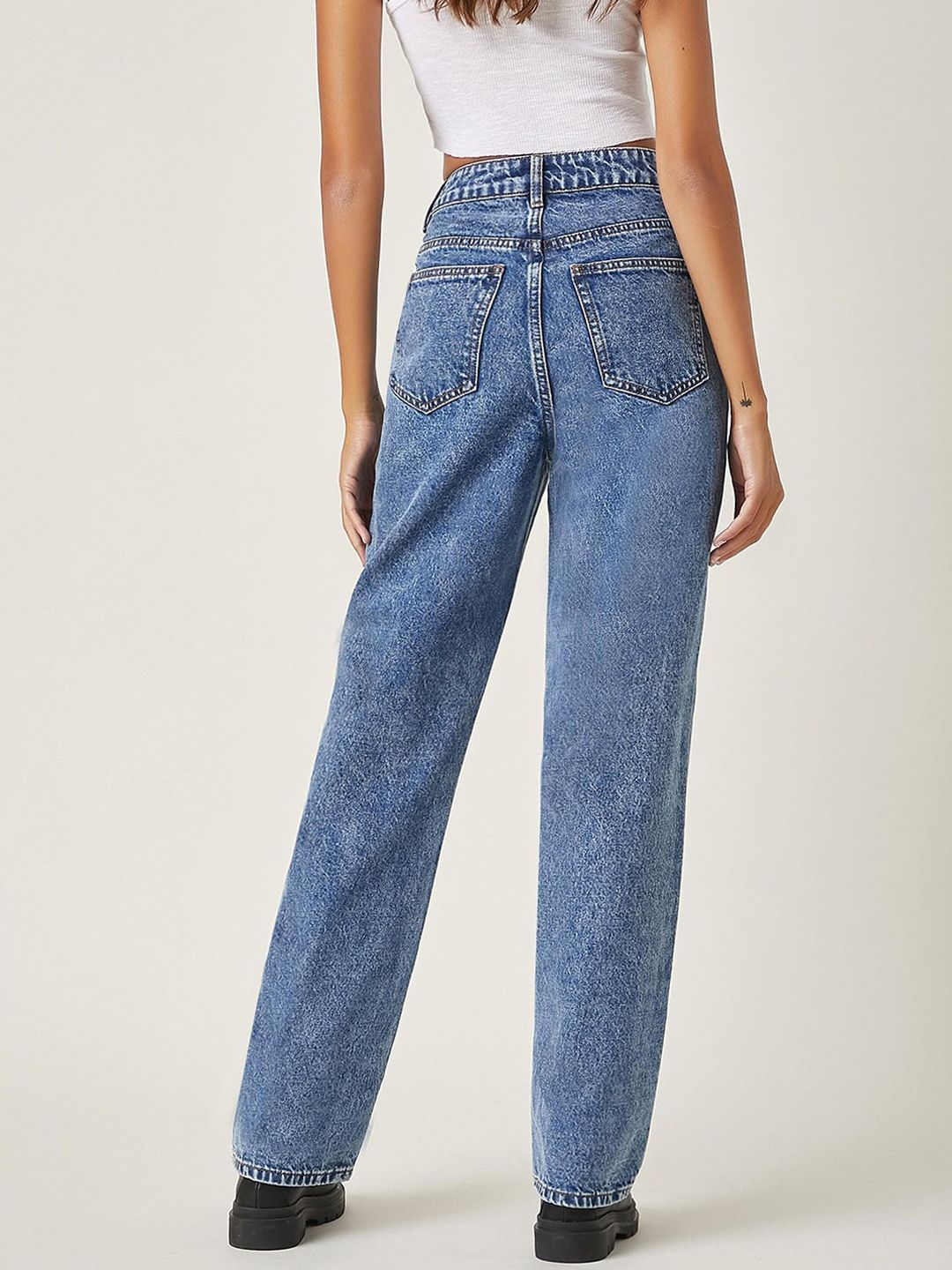 Women Pack of 2 Straight Fit High-Rise Stretchable Jeans