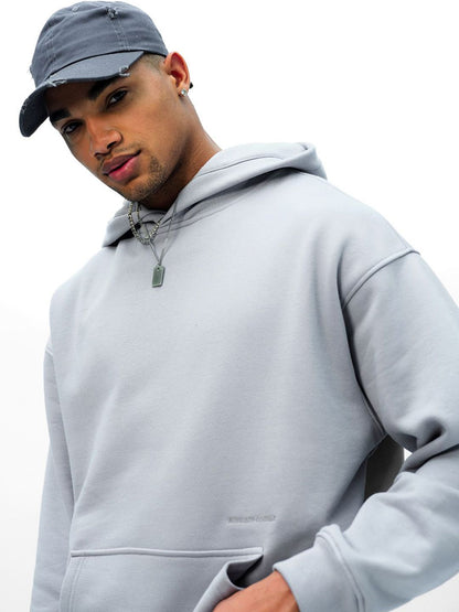 Men Grey Wear A Hug Oversized Hoodie