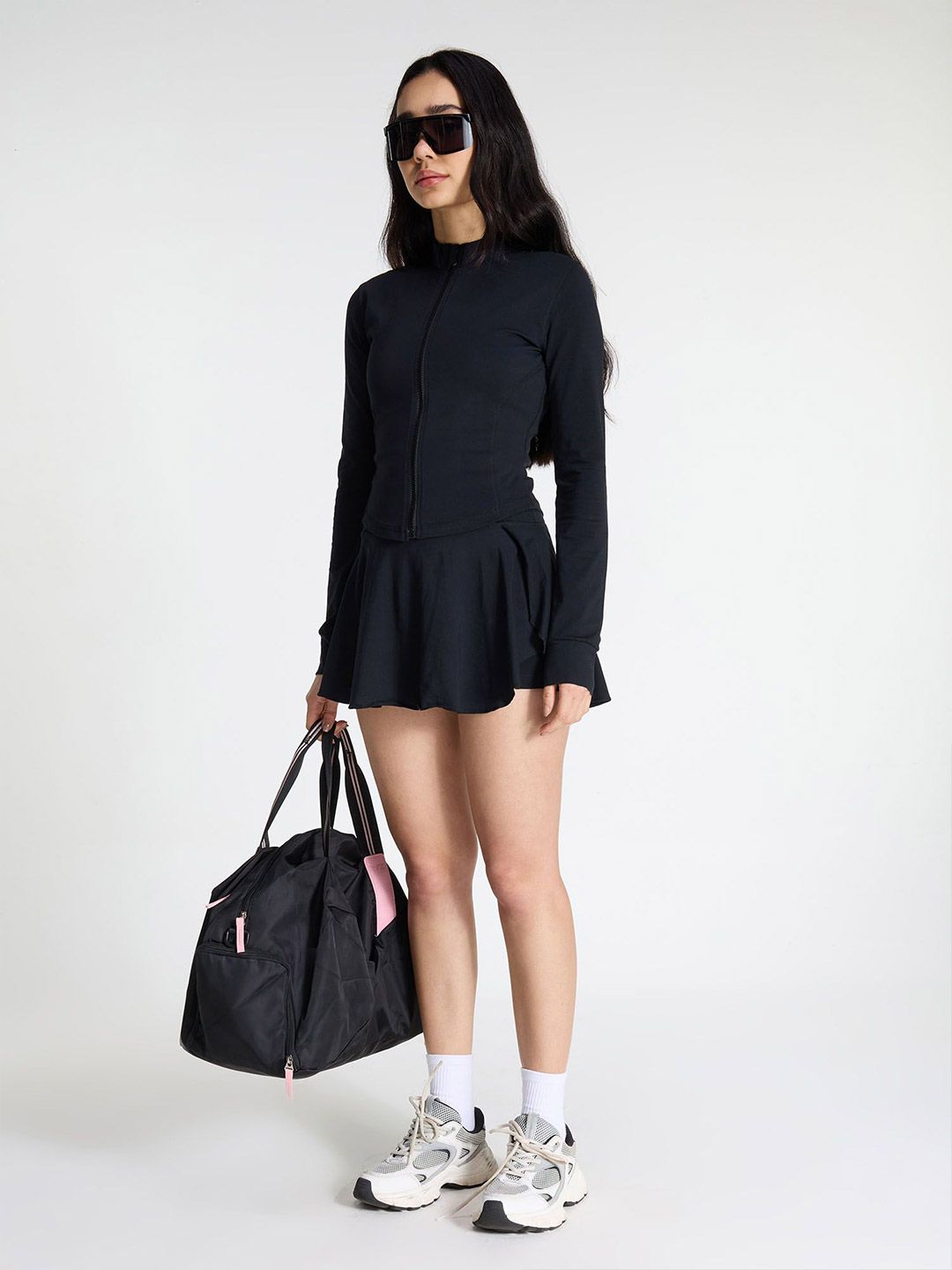 Women Black Cotton Recovery Jacket