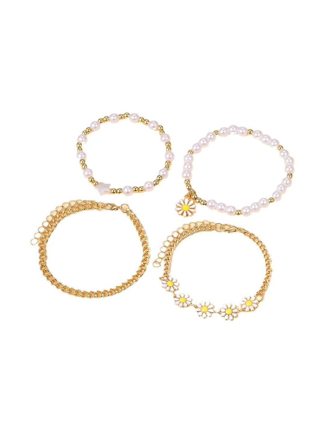 Women 4 Gold-Plated Armlet Bracelet