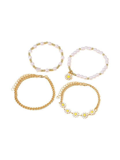 Women 4 Gold-Plated Armlet Bracelet