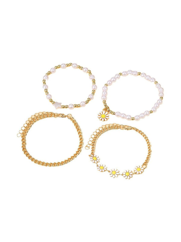 Women 4 Gold-Plated Armlet Bracelet
