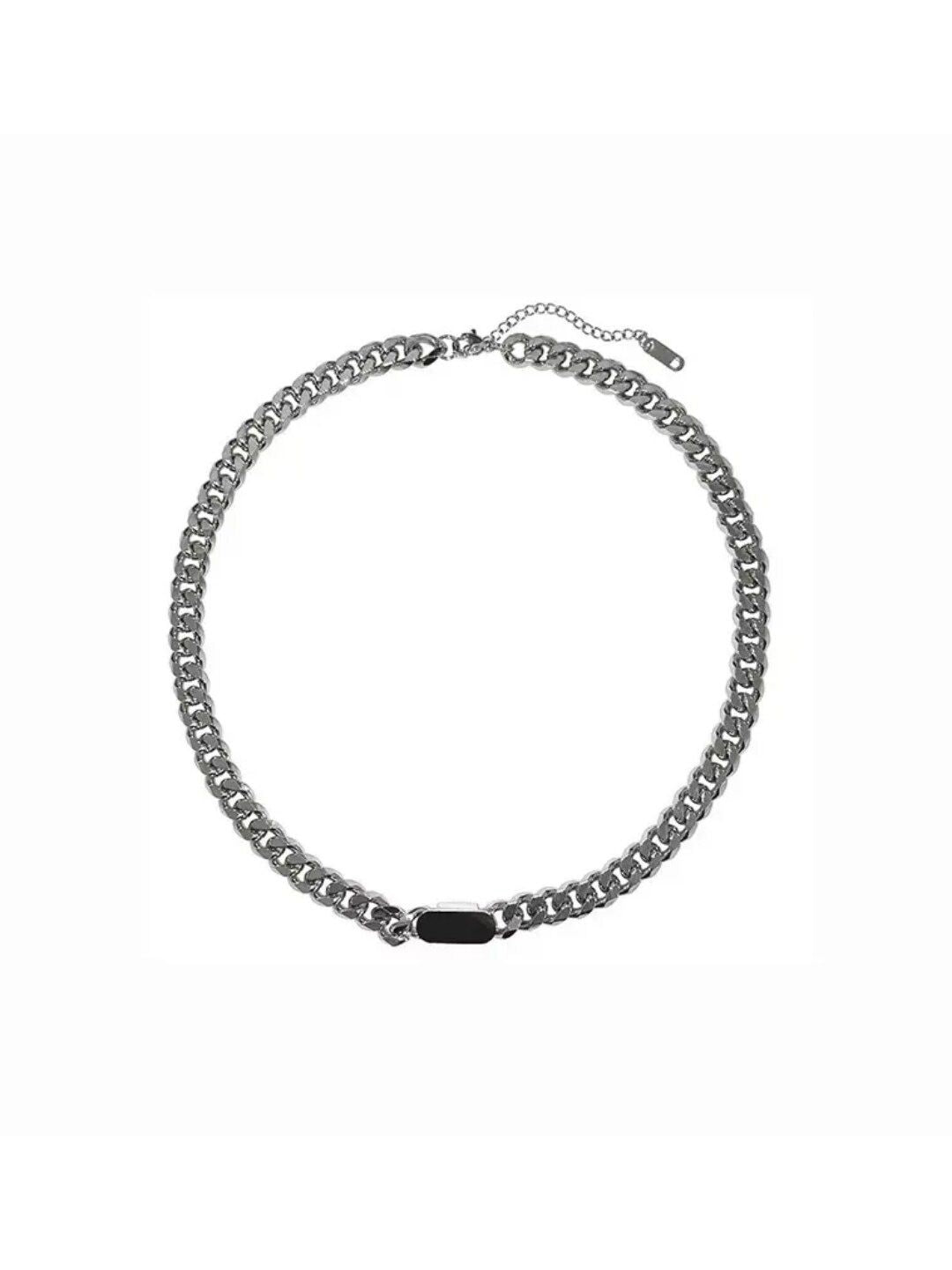SALTY Men Silver-Plated Froussard Minimal Chain