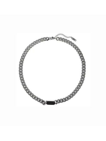 SALTY Men Silver-Plated Froussard Minimal Chain