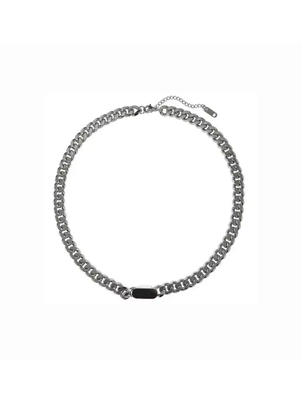 SALTY Men Silver-Plated Froussard Minimal Chain