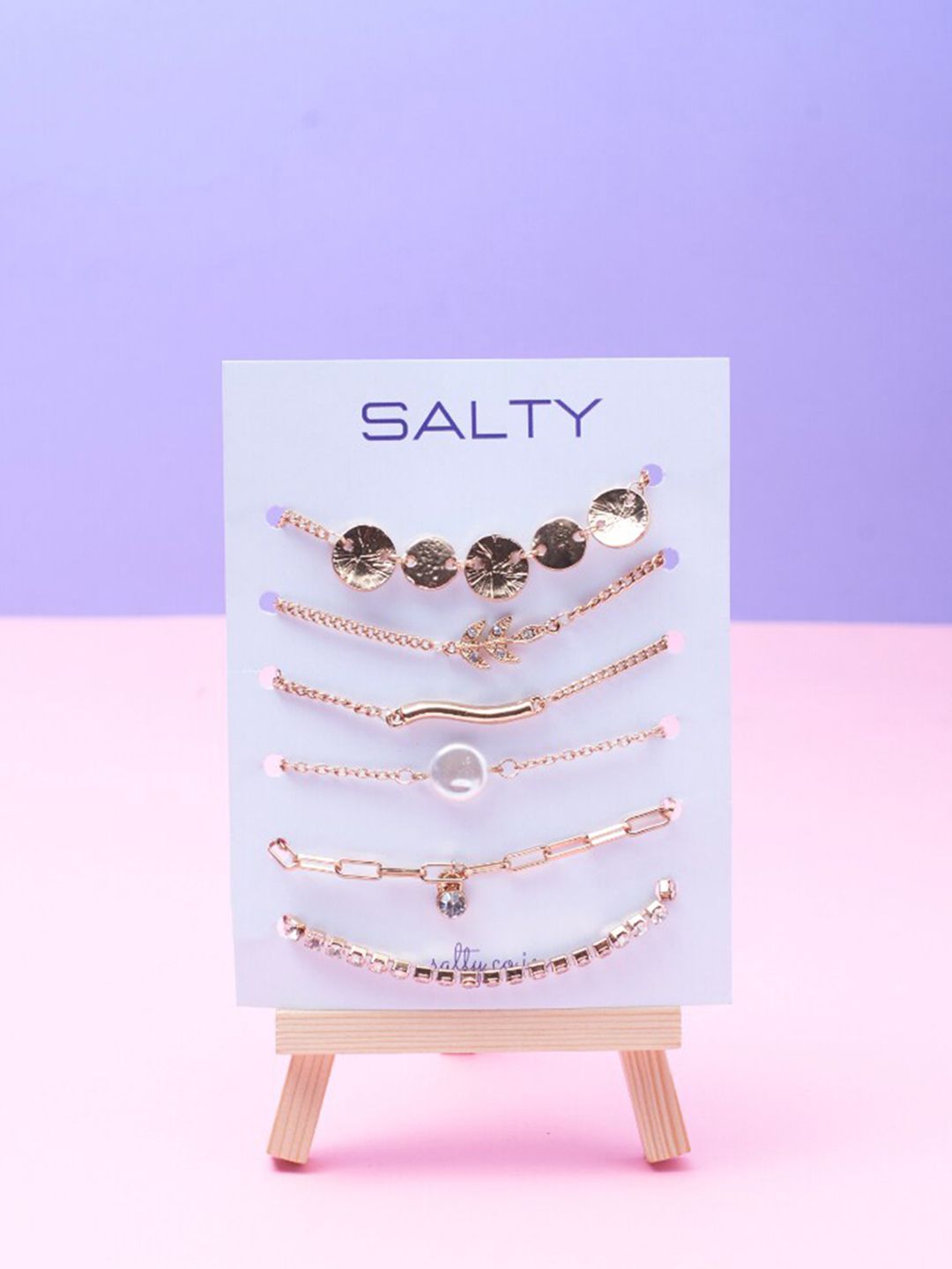 SALTY Women 6 Charm Bracelet