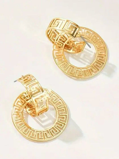 Circular Drop Earrings