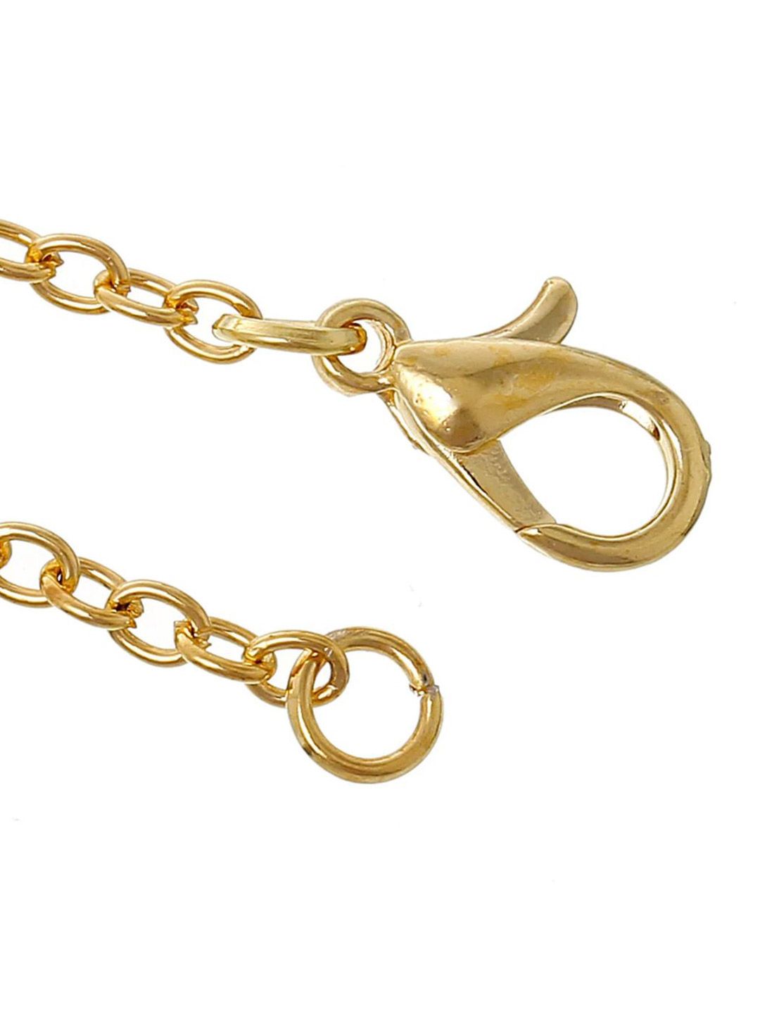 SALTY Gold & White Sign of the Stars Zodiac Leo Pendant With Chain