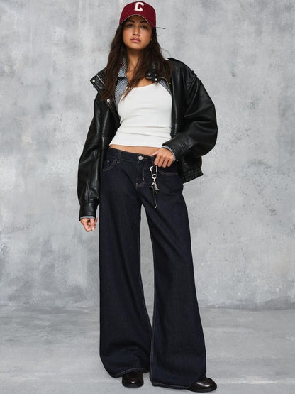 Low-rise Wide-leg Jeans
