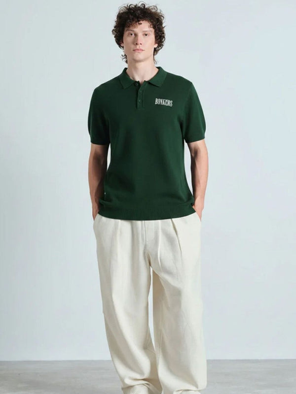 Men Polo Collar Short Sleeve T-shirt