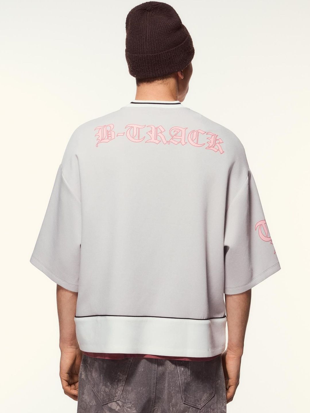 Short sleeve sport print T-shirt