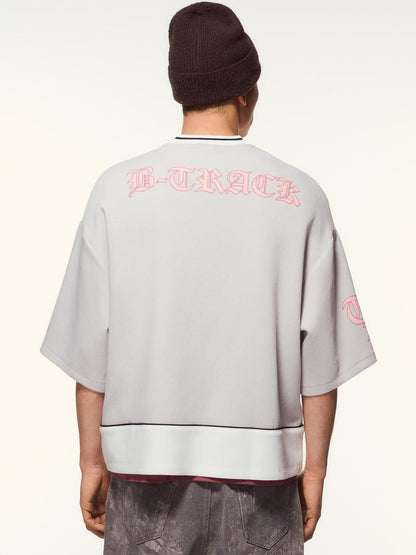 Short sleeve sport print T-shirt