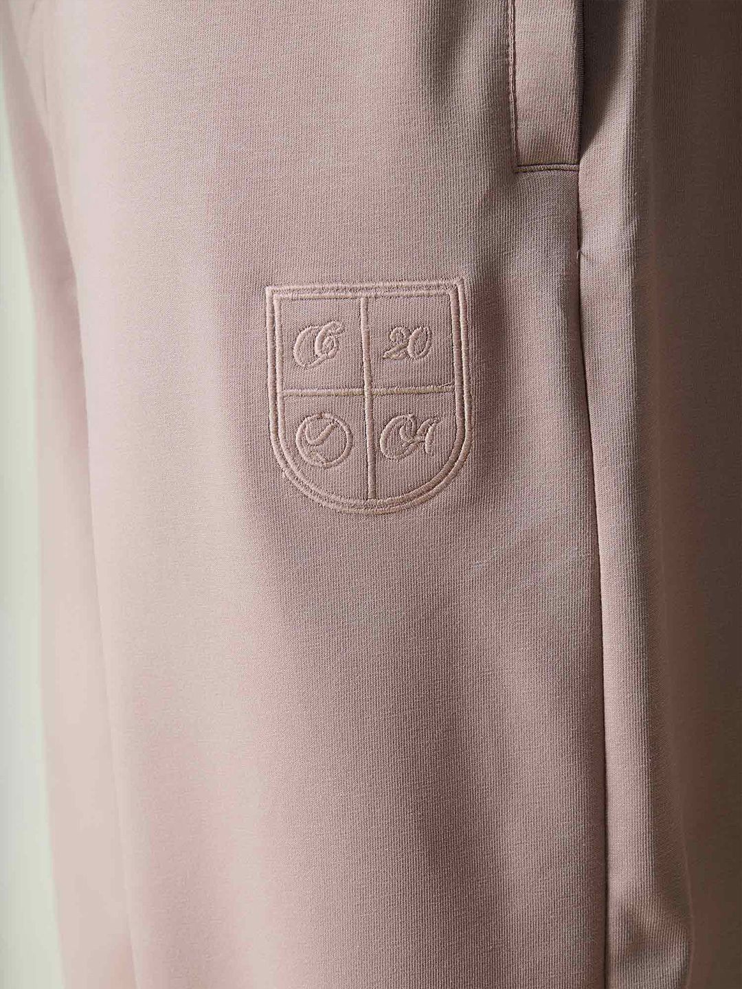 Men Dusty Pink Wide Leg Joggers