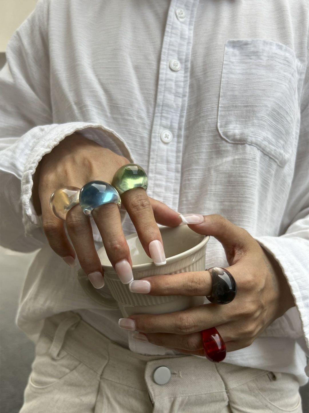 Women Resin Finger Ring