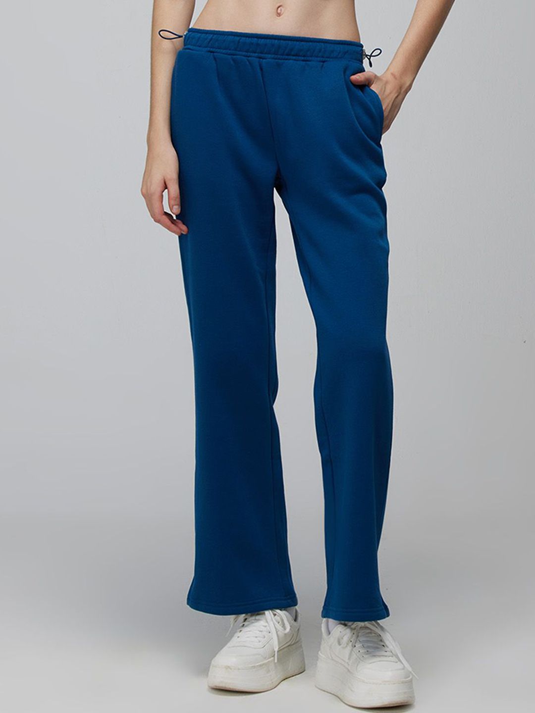 Blue Relaxed Wide Leg Pants