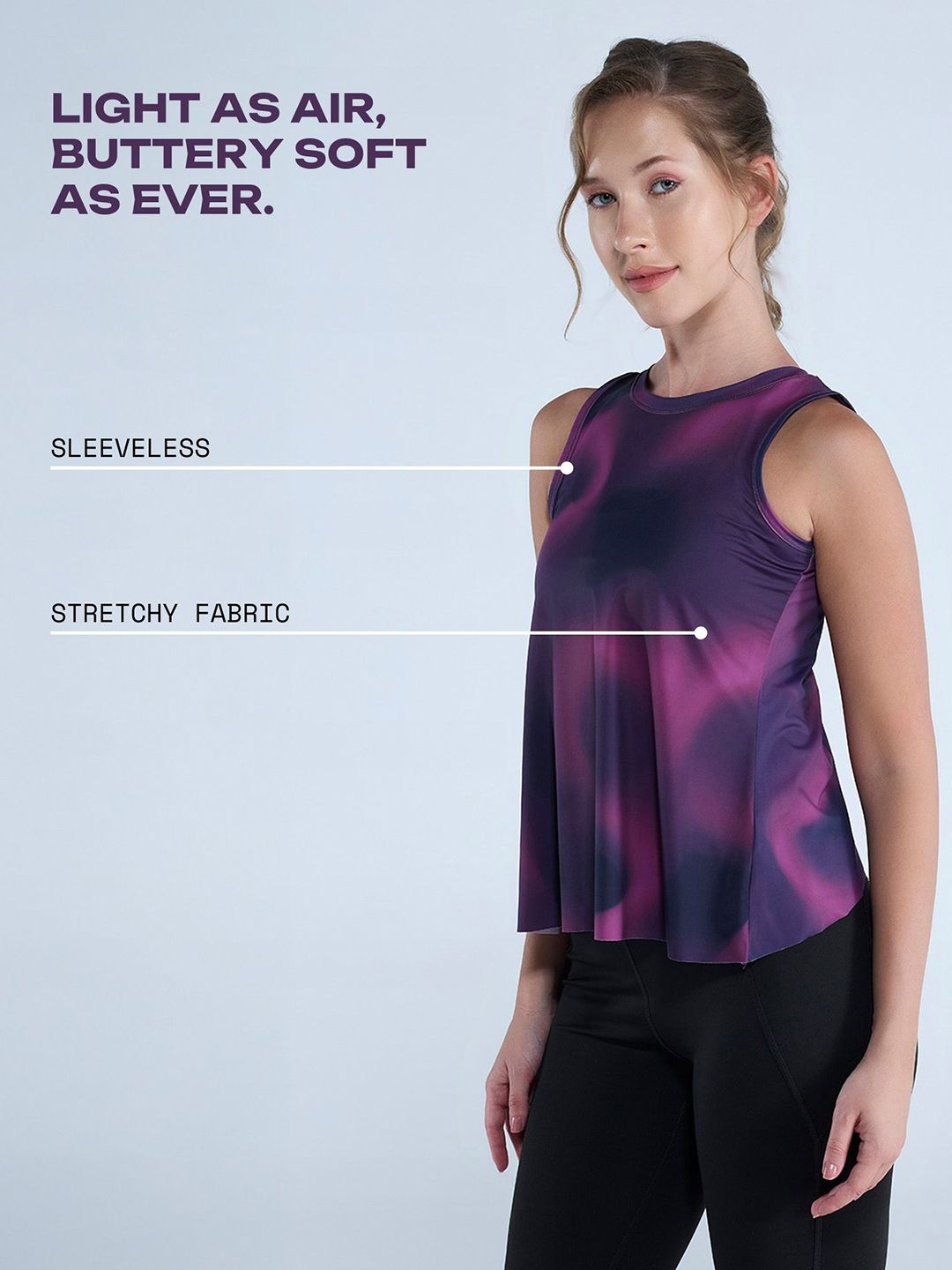 Purple Fluid Overlap Tank
