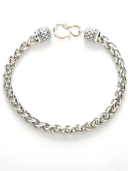Men Silver-Plated Link Bracelet
