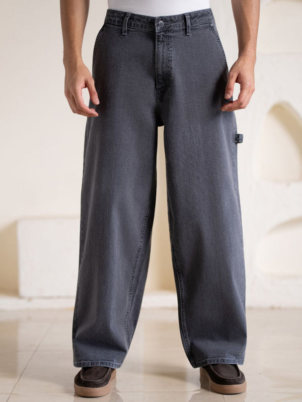 Men Comfort Baggy Fit Mid-Rise Stretchable Jeans