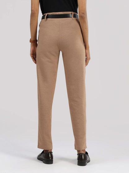 Women Work-To-Wine Twill Straight Pants
