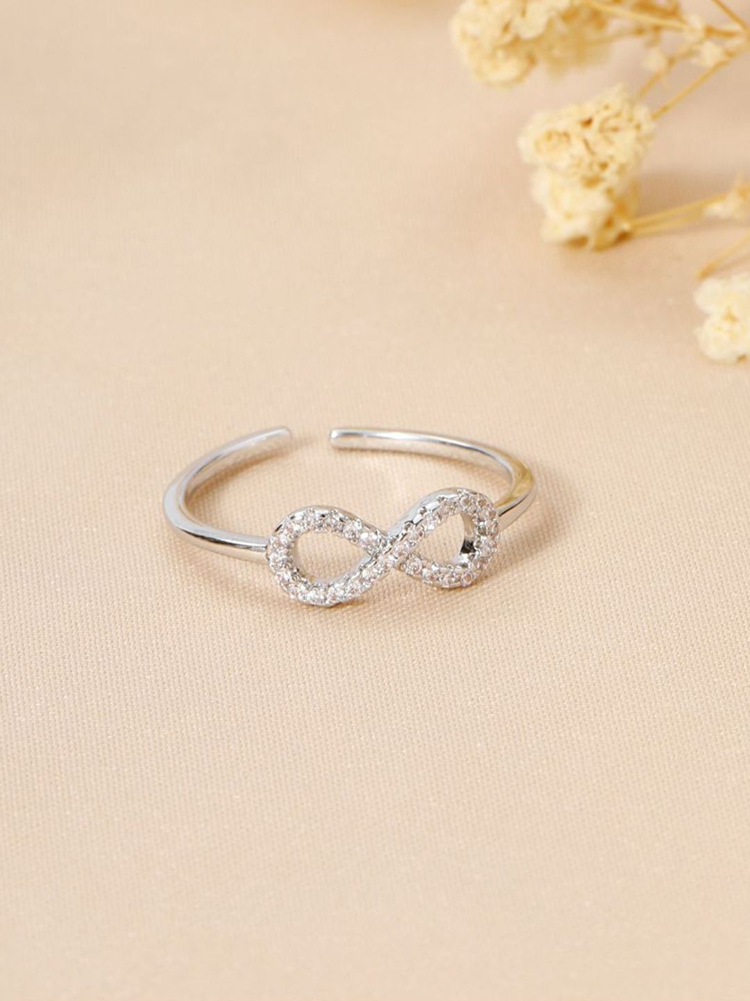 SALTY Pack of 2 Women Beyond Infinity Silver Ring
