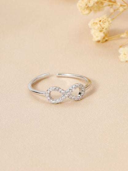 SALTY Pack of 2 Women Beyond Infinity Silver Ring