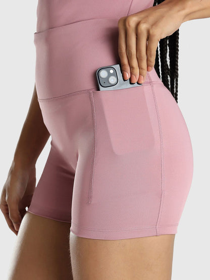 Women Slim Fit High-Rise Biker Shorts