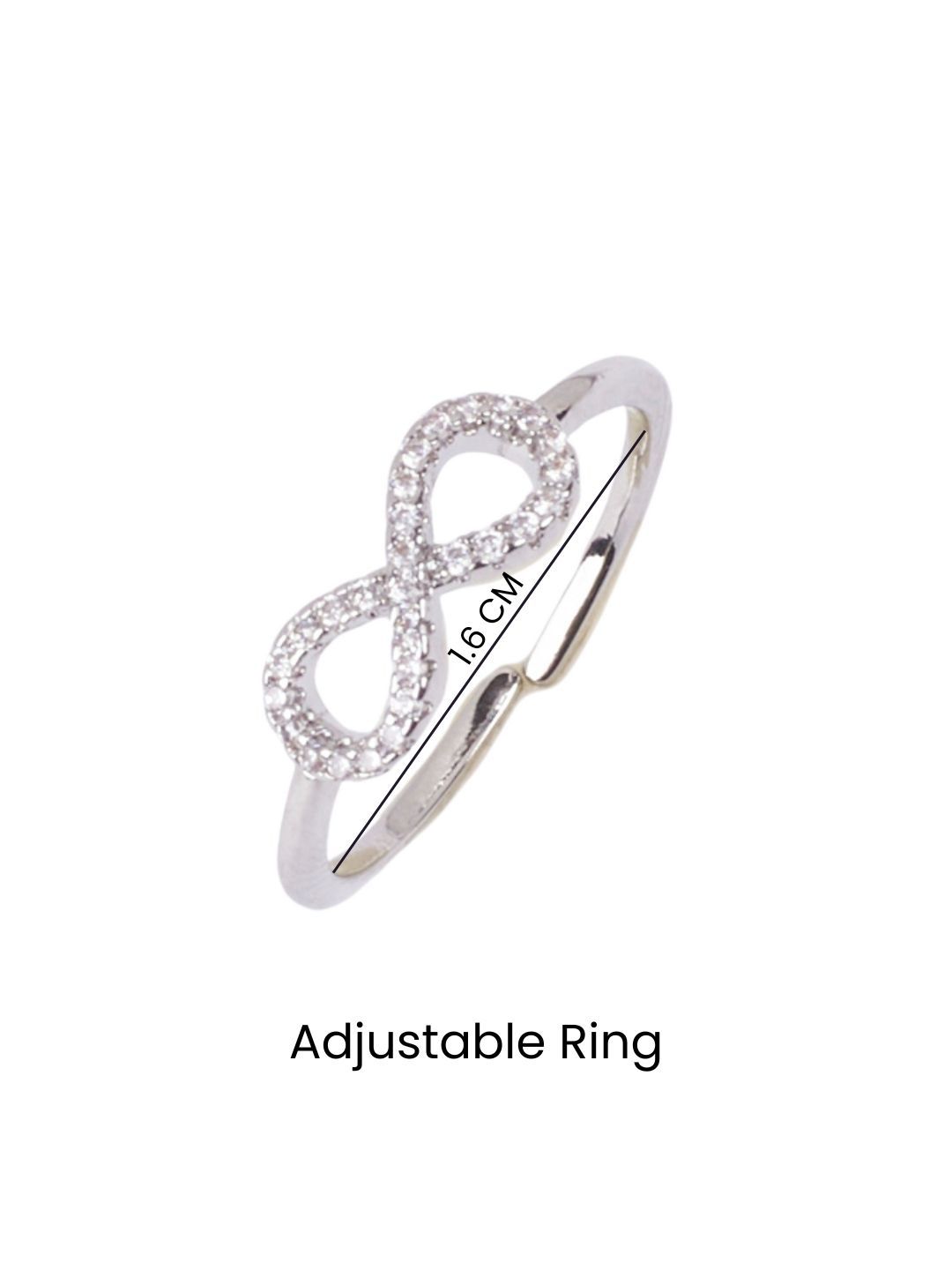 SALTY Pack of 2 Women Beyond Infinity Silver Ring