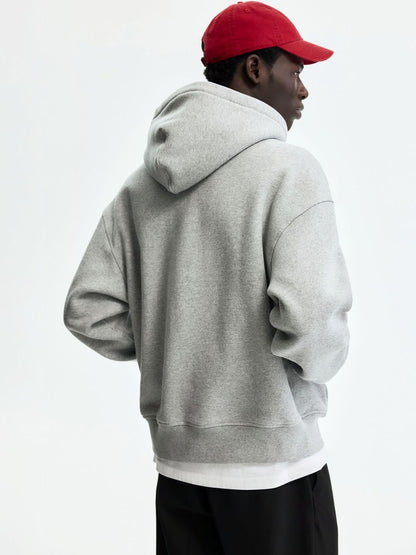 Oversized Fit Printed Zip-Through Hoodie