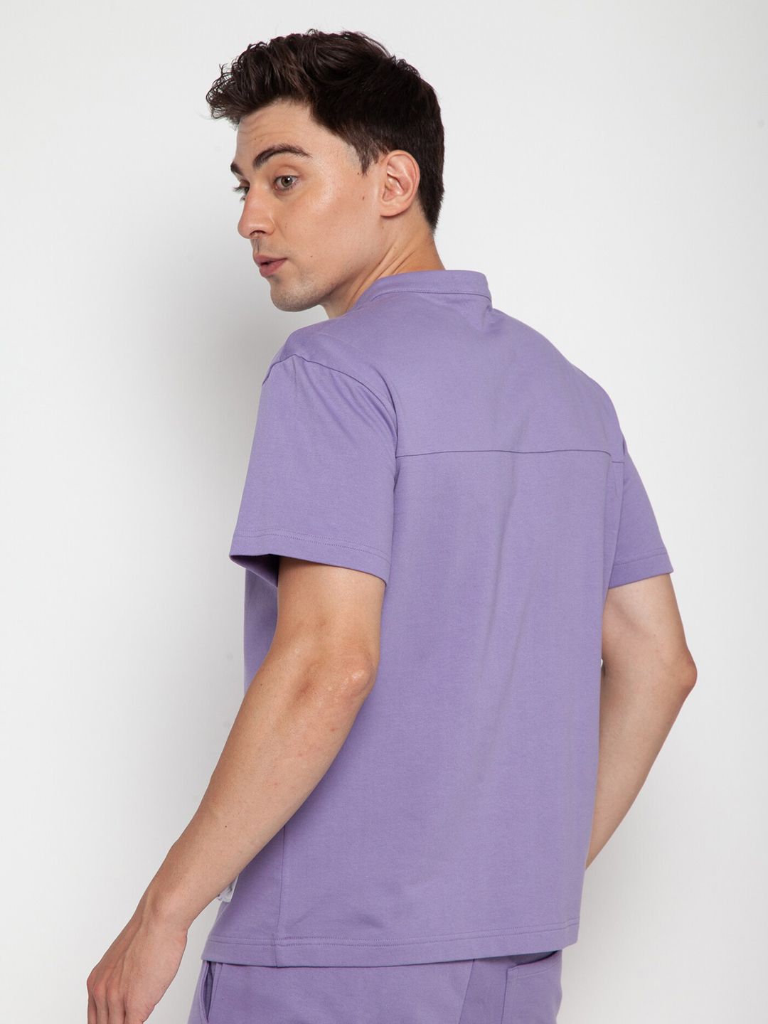 Purple Haze Oversized Detail T-Shirt