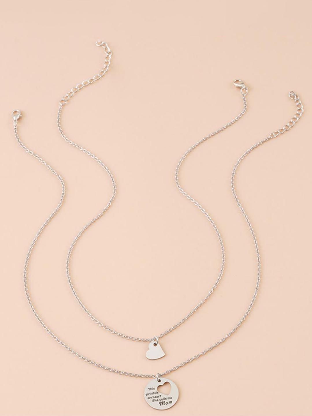 SALTY Set Of 2 Silver-Plated Necklace
