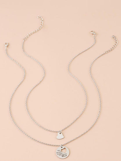 SALTY Set Of 2 Silver-Plated Necklace