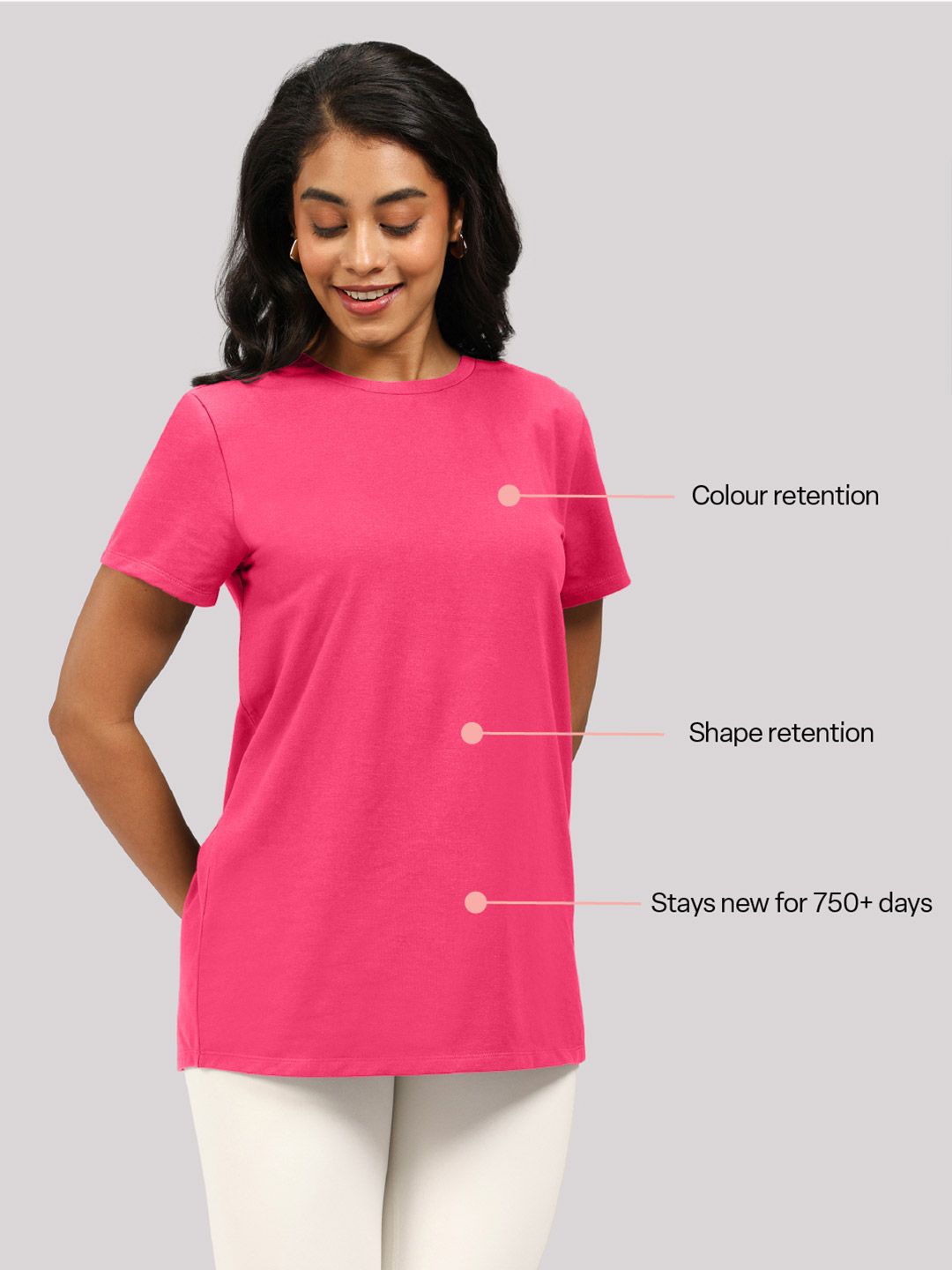 Women Round Neck Last Tee - Boyfriend