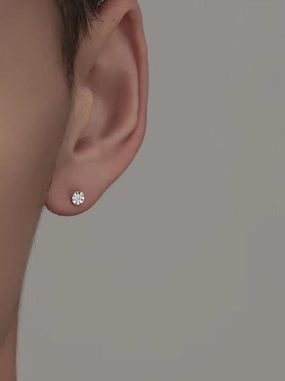 SALTY Stone Studded Circular Studs Earrings