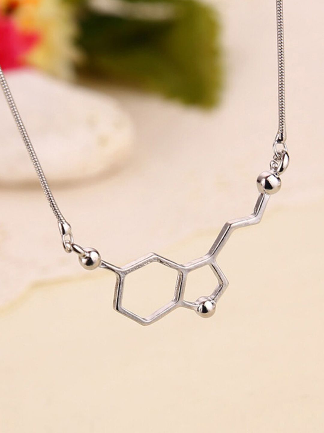 SALTY Men Silver-Plated Stainless Steel Necklace