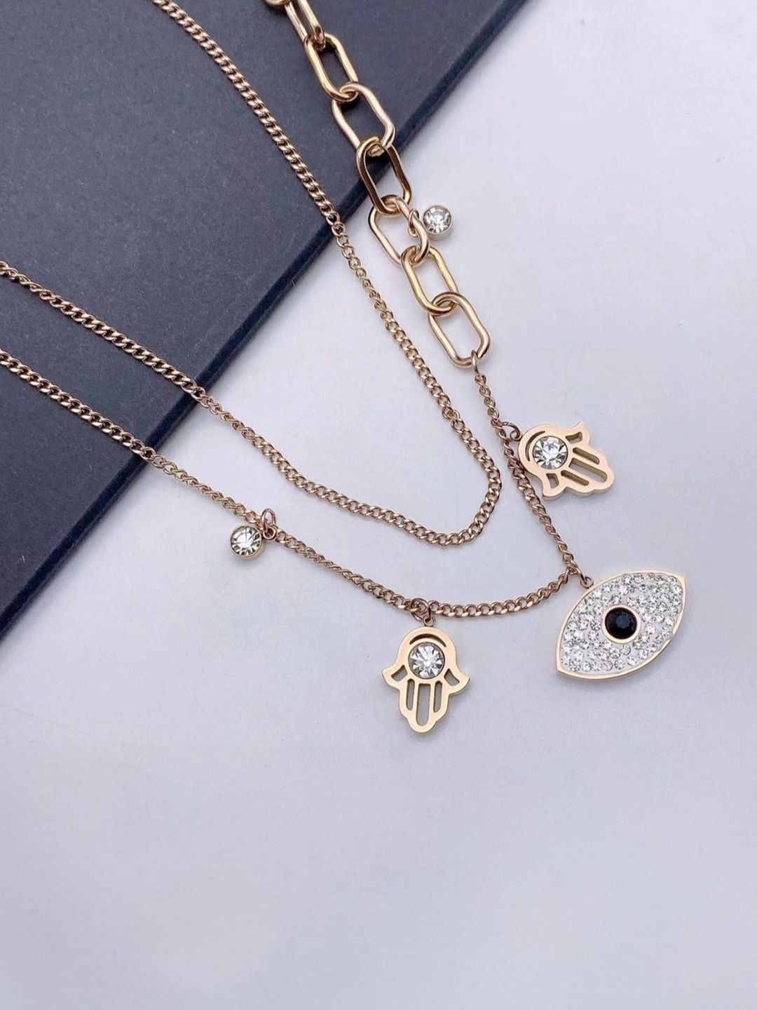 SALTY Gold-Plated Layered Chain