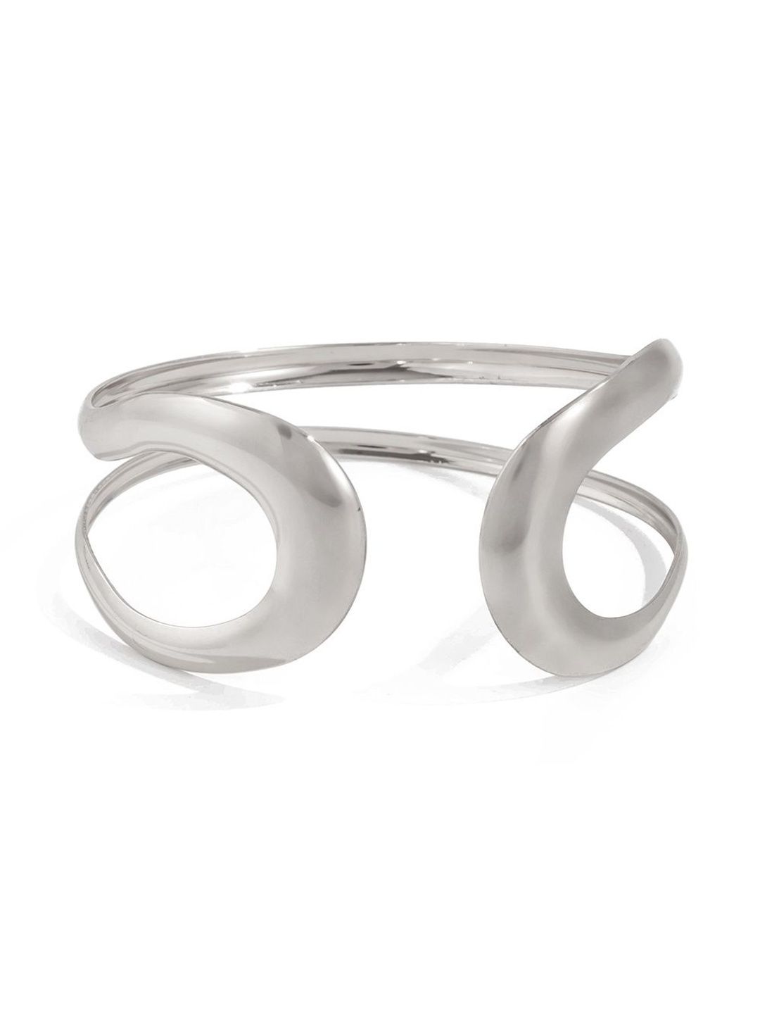 Women Silver-Plated Cuff Bracelet