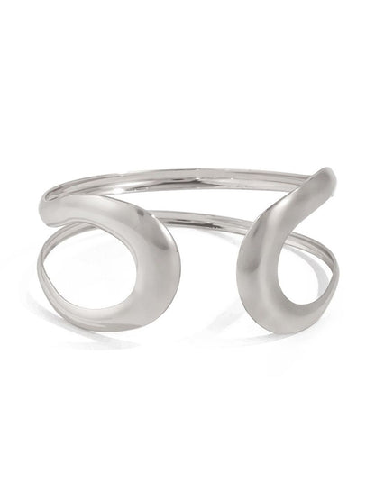 Women Silver-Plated Cuff Bracelet