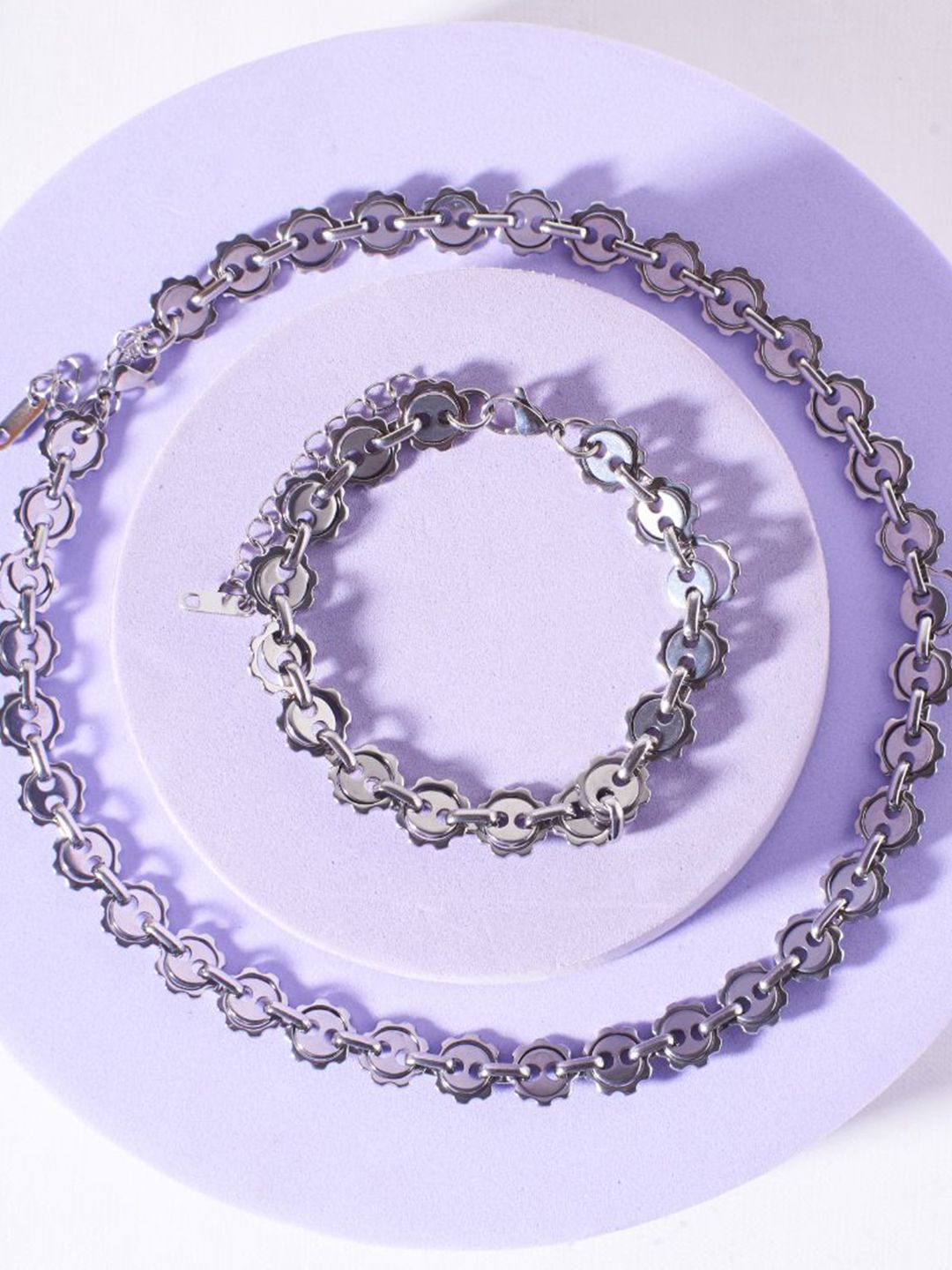 SALTY Starlit Elegance Silver Celestial Jewellery Set