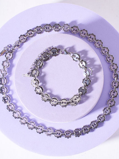 SALTY Starlit Elegance Silver Celestial Jewellery Set