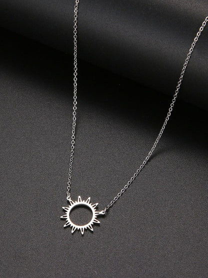 SALTY Set Of 2 Stainless Steel Layered Necklace