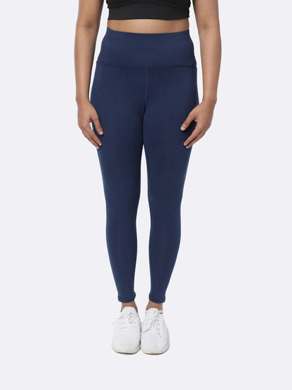 Women Lightweight and Breathable Ankle Length Groove-In Cotton Tights