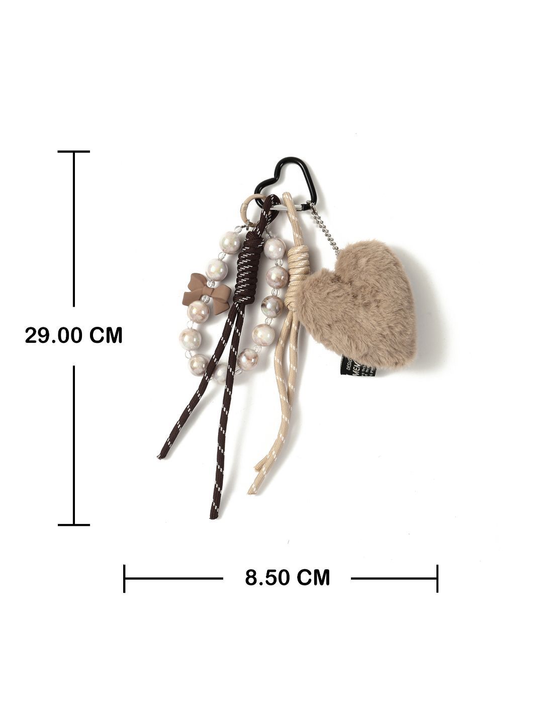 SALTY Heart, Beads & Lace Trio Bag Charm